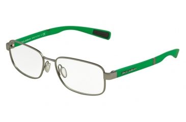 Image of Dolce&amp;Gabbana DG1281 Eyeglass Frames 1288-53 - Gunmetal Rubber Frame
