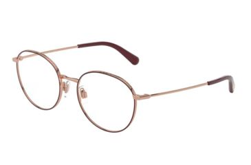 Image of Dolce&amp;Gabbana DG1322 Eyeglass Frames 1333-51 - Pink Gold/Bordeaux