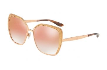 Image of Dolce&amp;Gabbana DG2197 Sunglasses 12986F-56 - Pink Gold Frame, Pink Gradient Lenses
