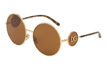 Image of Dolce&amp;Gabbana DG2205 Bifocal Prescription Sunglasses, 59mm, Gold, DG2205-02-73-59-BI
