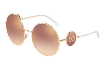 Image of Dolce&amp;Gabbana DG2205 Bifocal Prescription Sunglasses, 59mm, Pink Gold, DG2205-12986F-59-BI