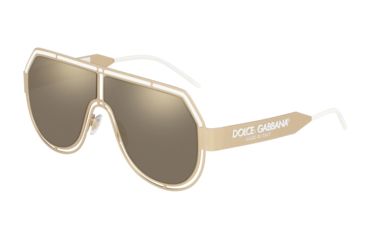 Image of Dolce&amp;Gabbana DG2231 Sunglasses 13315A-59 - , Light Brown Mirror Gold Lenses