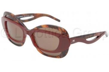 Image of Dolce&amp;Gabbana DG4069 Sunglasses 160773-5717 - Red On Havana Brown