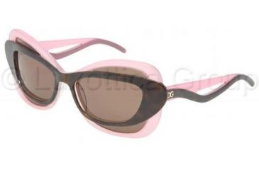 Image of Dolce&amp;Gabbana DG4069 Sunglasses 160873-5717 - Havana On Pink Brown