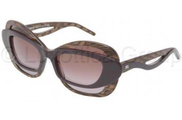 Image of Dolce&amp;Gabbana DG4069 Sunglasses 16098H-5717 - Violet On Brown Violet Gradient
