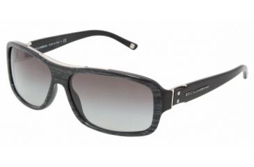Image of Dolce&amp;Gabbana DG4071 SV Prescription Sunglasses - Pearl Black On Black Gray Gradient Frame / 62 mm Prescription Lenses, 16158G-6214