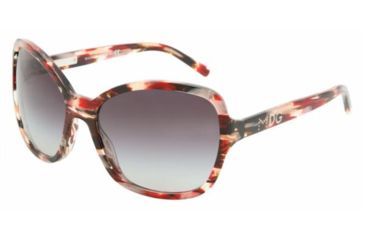 Image of Dolce &amp; Gabanna DG4107 #18148G - Red / Silver Gray Gradient Frame