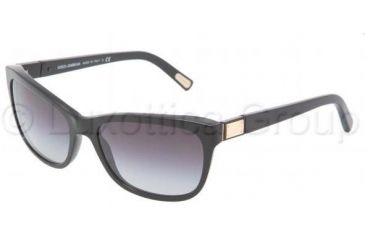 Image of Dolce&amp;Gabbana DG4123 Bifocal Prescription Sunglasses DG4123-501-8G-5717 - Frame Color Black, Lens Diameter 57 mm