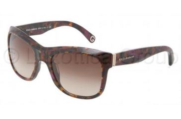 Image of Dolce&amp;Gabbana DG4129 Progressive Prescription Sunglasses DG4129-195968-5520 - Frame Color Violet, Lens Diameter 55 mm