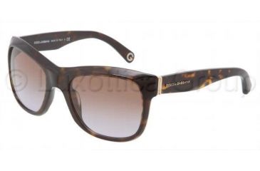 Image of Dolce&amp;Gabbana DG4129 Progressive Prescription Sunglasses DG4129-502-13-5520 - Frame Color Havana, Lens Diameter 55 mm