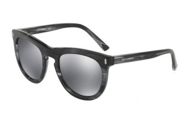Image of Dolce&amp;Gabbana DG4281F Bifocal Prescription Sunglasses DG4281F-29246G-52 - Lens Diameter 52 mm, Frame Color Striped Anthracite