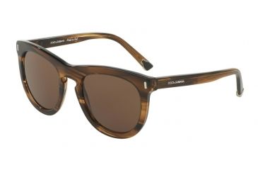 Image of Dolce&amp;Gabbana DG4281F Bifocal Prescription Sunglasses DG4281F-292573-52 - Lens Diameter 52 mm, Frame Color Striped Tobacco