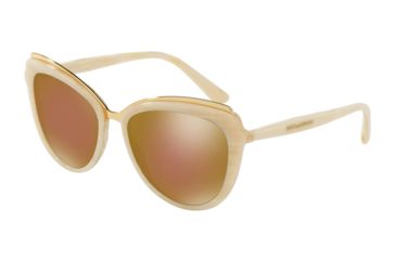 Image of Dolce&amp;Gabbana DG4304F Progressive Prescription Sunglasses DG4304F-3084F9-57 - Lens Diameter 57 mm, Frame Color Beige Horn