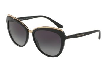 Image of Dolce&amp;Gabbana DG4304F Progressive Prescription Sunglasses DG4304F-501-8G-57 - Lens Diameter 57 mm, Frame Color Black