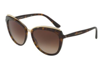 Image of Dolce&amp;Gabbana DG4304F Progressive Prescription Sunglasses DG4304F-502-13-57 - Lens Diameter 57 mm, Frame Color Havana