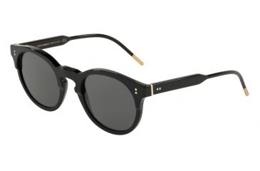 Image of Dolce&amp;Gabbana DG4329 Sunglasses 501/R5-50 - Black / Matte Black Frame, Grey Lenses