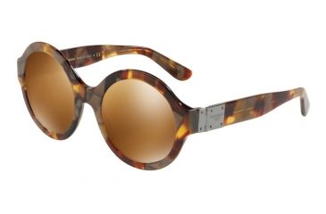 Image of Dolce&amp;Gabbana DG4331 Progressive Prescription Sunglasses DG4331-31706H-53 - Lens Diameter 53 mm, Frame Color Havana Pearl Gold
