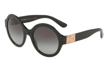 Image of Dolce&amp;Gabbana DG4331 Progressive Prescription Sunglasses DG4331-501-8G-53 - Lens Diameter 53 mm, Frame Color Black
