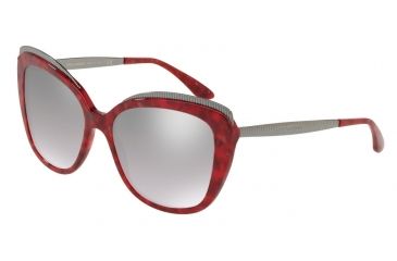 Image of Dolce&amp;Gabbana DG4332 Bifocal Prescription Sunglasses DG4332-31756V-57 - Lens Diameter 57 mm, Frame Color Cube Cherry