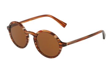 Image of Dolce&amp;Gabbana DG4342F Prescription Sunglasses DG4342F-318973-49 - Lens Diameter 49 mm, Frame Color Striped Orange