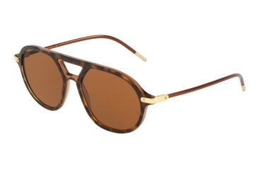 Image of Dolce&amp;Gabbana DG4343 Progressive Prescription Sunglasses, 54mm, Top Havana On Transp Brown, DG4343-318573-54-PRO