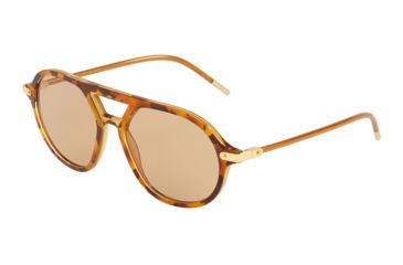 Image of Dolce&amp;Gabbana DG4343 Progressive Prescription Sunglasses DG4343-3186M4-54 - Lens Diameter 54 mm, Frame Color Top Camel Havana/Camel Transp