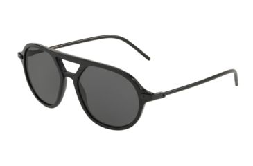 Image of Dolce&amp;Gabbana DG4343 Progressive Prescription Sunglasses, 54mm, Black / Matte Black, DG4343-501-87-54-PRO
