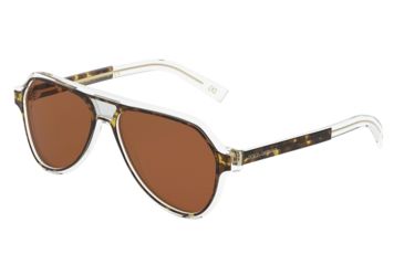 Image of Dolce&amp;Gabbana DG4355F Sunglasses 757/73-56 - , Brown Lenses