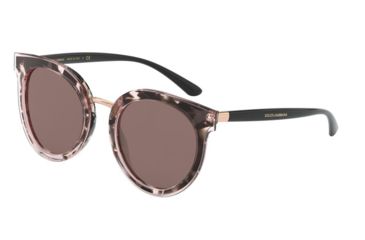 Image of Dolce&amp;Gabbana DG4371 Sunglasses 323608-52 - , Brown Mirr Silver Int Violet Lenses