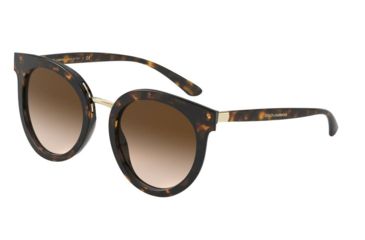 Image of Dolce&amp;Gabbana DG4371 Sunglasses 502/13-52 - , Brown Gradient Lenses
