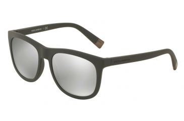 Image of Dolce&amp;Gabbana DG6102 Bifocal Prescription Sunglasses DG6102-30326G-55 - Lens Diameter 55 mm, Frame Color Matte Dark Grey