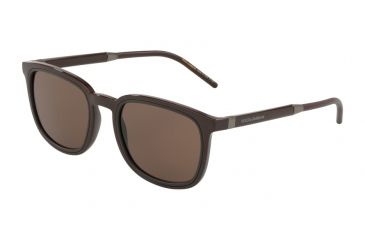 Image of Dolce&amp;Gabbana DG6115 Sunglasses 304273-53 - Brown Frame, Brown Lenses