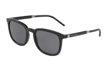 Image of Dolce&amp;Gabbana DG6115 Sunglasses 501/81-53 - Black Frame, Polar Grey Lenses
