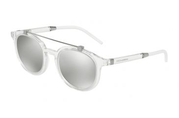 Image of Dolce&amp;Gabbana DG6116 Bifocal Prescription Sunglasses, 49mm, Crystal, DG6116-30336G-49-BI