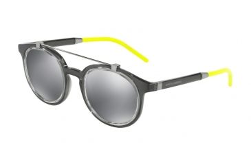 Image of Dolce&amp;Gabbana DG6116 Bifocal Prescription Sunglasses DG6116-31606G-49 - Lens Diameter 49 mm, Frame Color Transparent Grey