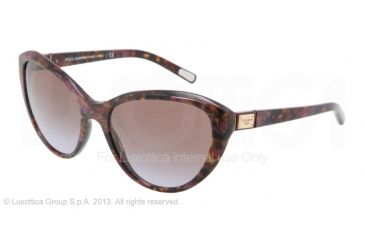 Image of Dolce&amp;Gabbana Logo plaque DG4141 Bifocal Prescription Sunglasses DG4141-195968-5818 - Lens Diameter 58 mm, Frame Color Violet Brown