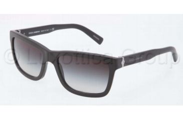 Image of Dolce&amp;Gabbana SICILIAN HINGE DG4161 Single Vision Prescription Sunglasses DG4161-19348G-5718 - Lens Diameter 57 mm, Frame Color Matte Black