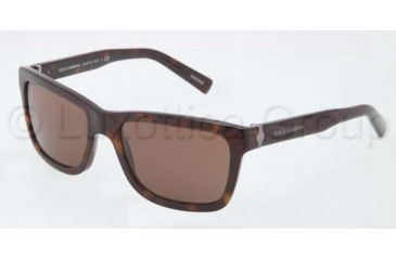 Image of Dolce&amp;Gabbana SICILIAN HINGE DG4161 Single Vision Prescription Sunglasses DG4161-502-73-5718 - Lens Diameter 57 mm, Frame Color Havana