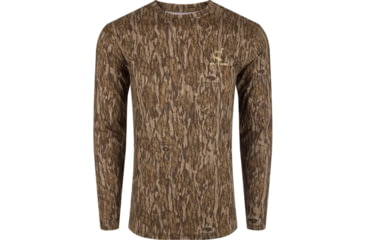 Image of DRAKE Ol Tom Performance Crew Camo Print Long Sleeve - Mens
