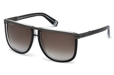 Image of DSquared DQ0161 Sunglasses - Black Crystal Frame Color