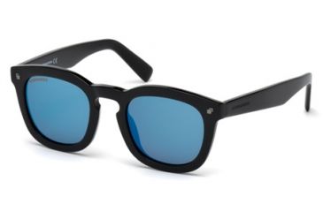 Image of DSquared DQ0198 Sunglasses - Shiny Black Frame Color