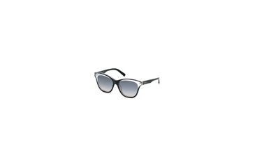 Image of DSquared DQ0210 Sunglasses - Black Crystal Frame Color, Gradient Smoke Lens Color