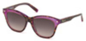 Image of DSquared DQ0210 Sunglasses - Havana Frame Color, Gradient Smoke Lens Color