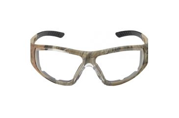 Image of Duck Commander Sunglasses Closed Frame Camo Clear Ballistic Lens, Advantage Max4/Clear 65025