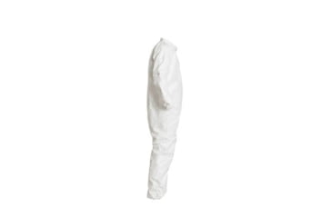 Image of DuPont IC181S Tyvek IsoClean Coverall w/Elastic Wrists and Ankles, White, Large, Case of 25, IC181SWHLG00