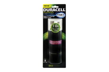 Image of Duracell 10ft Flat Micro USB to USB Sync and Charge Cable, White PRO441