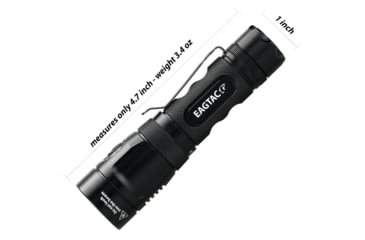 Image of EAGTAC TX25C2 Flashlight Kit, XM-L2 U2 NW LED, 1180lm, Black, TX25C2-XML2-KIT-NW