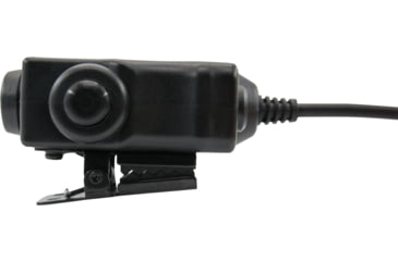 Image of Earmor Tactical PTT for Yeasu Radio Application, Black, M51-Y