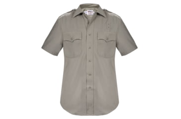 Image of Elbeco California Highway Patrol Short Sleeve Heavyweight Poly/Wool Shirt - Mens, 22 in, Silver Tan, 7157N-22