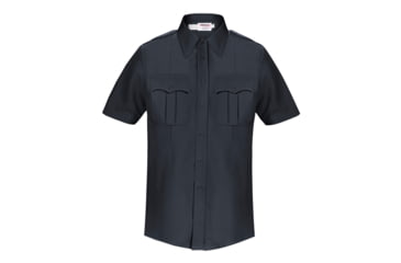 Image of Elbeco DutyMaxx Short Sleeve Poly/Rayon Stretch Shirt - Mens, 18.5 in, Navy, 5584D-18.5